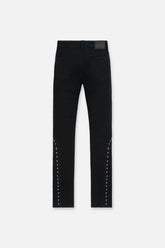 RTA Enzo Black Cross Rivet Jeans at Gravity NYC